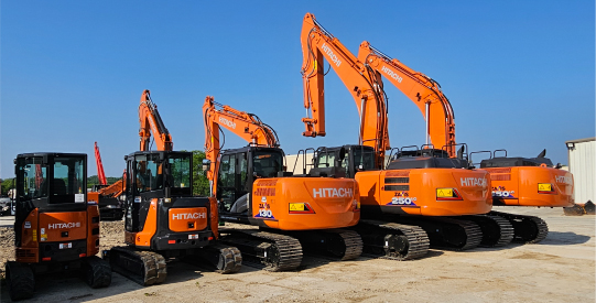 Hitachi excavators