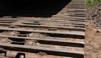 Heavy equipment tracks